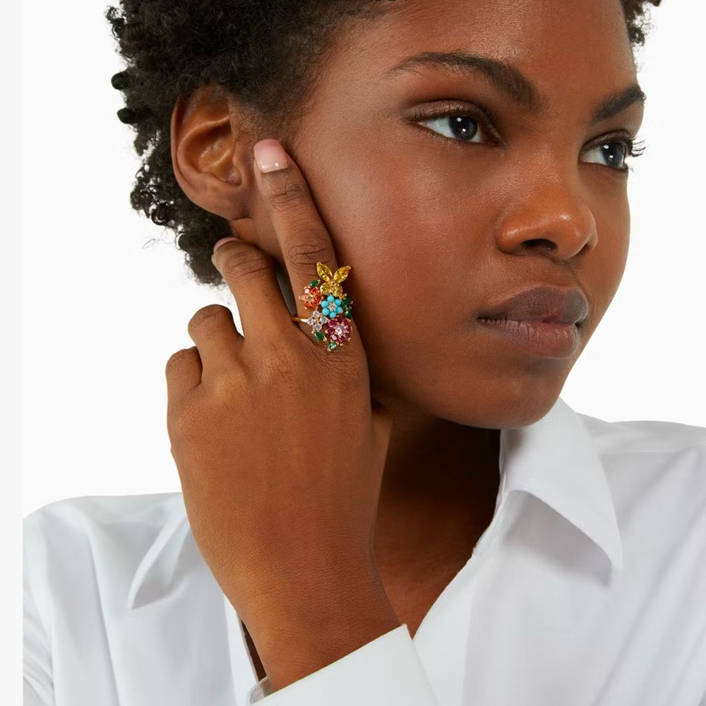 Kate Spade Vibrant Floral Cluster Ring - Picture 3 of 8